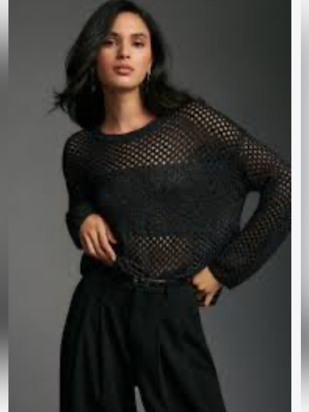 NWOT Pilcro Open-Stitch Pullover Sweater-size Small